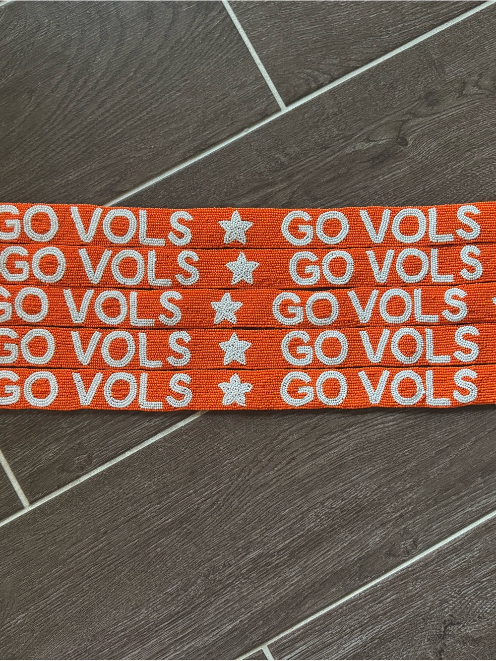 Go Vols Beaded Purse Strap-University of Tennessee Game Day Crossbody Strap